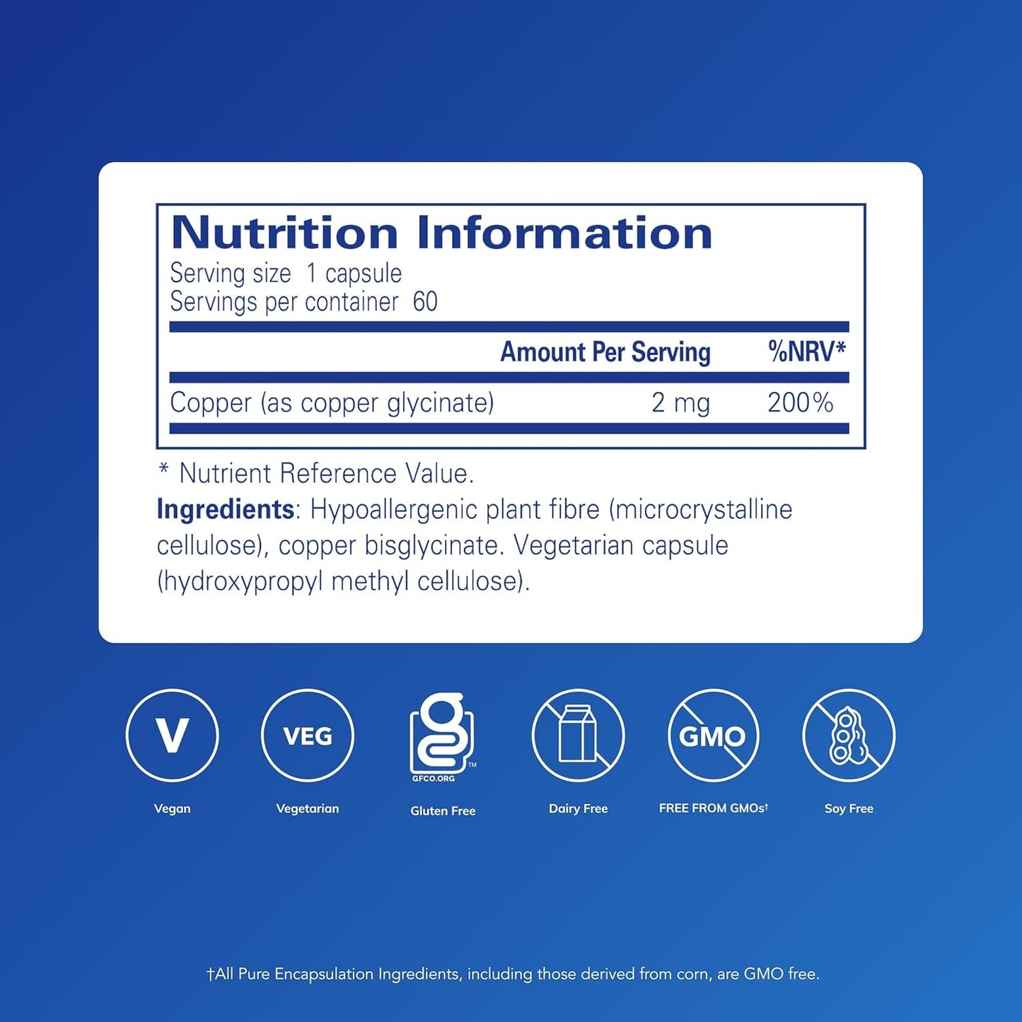 Copper (glycinate) 2 mg